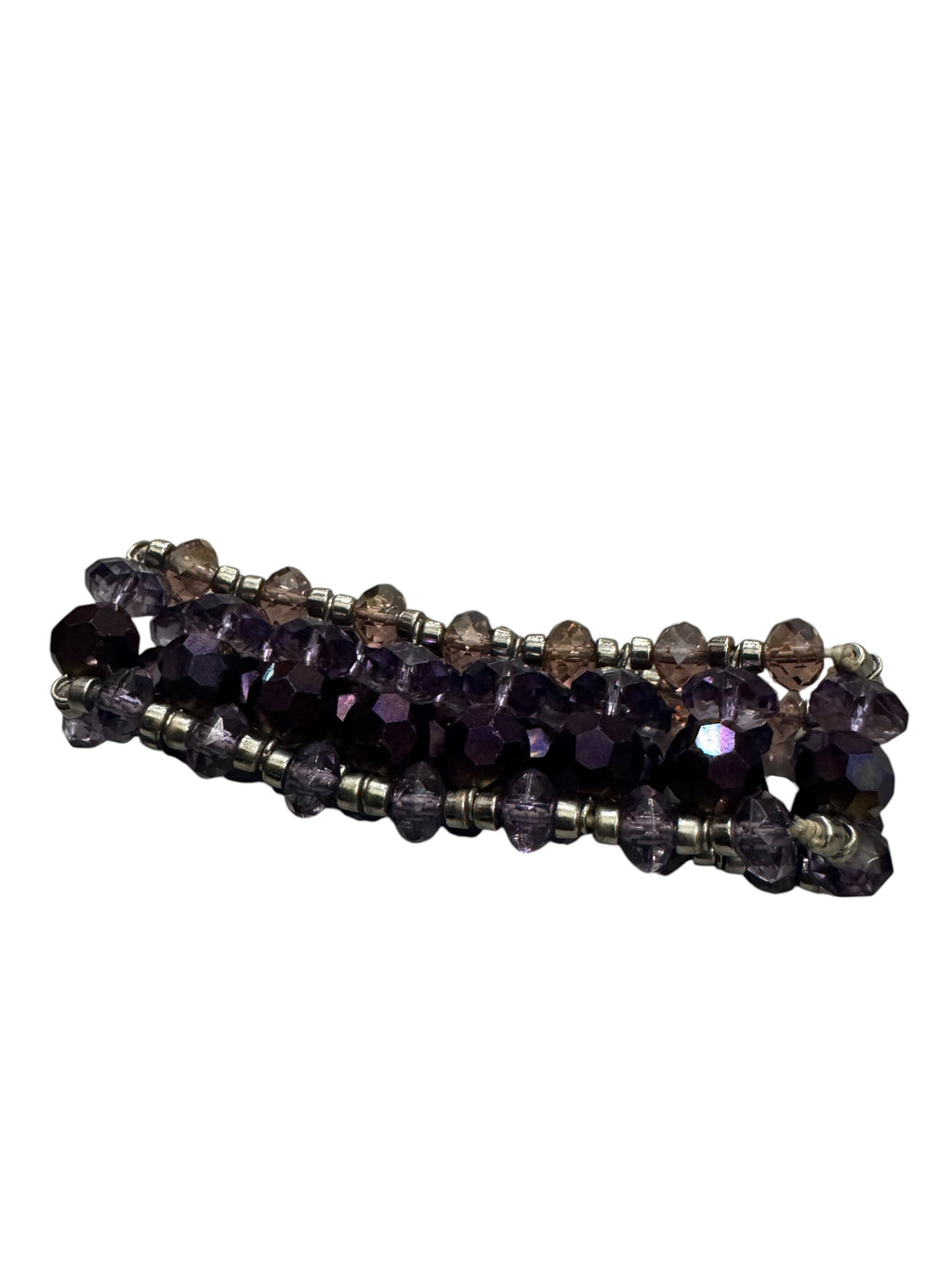 Purple gem layered bracelet