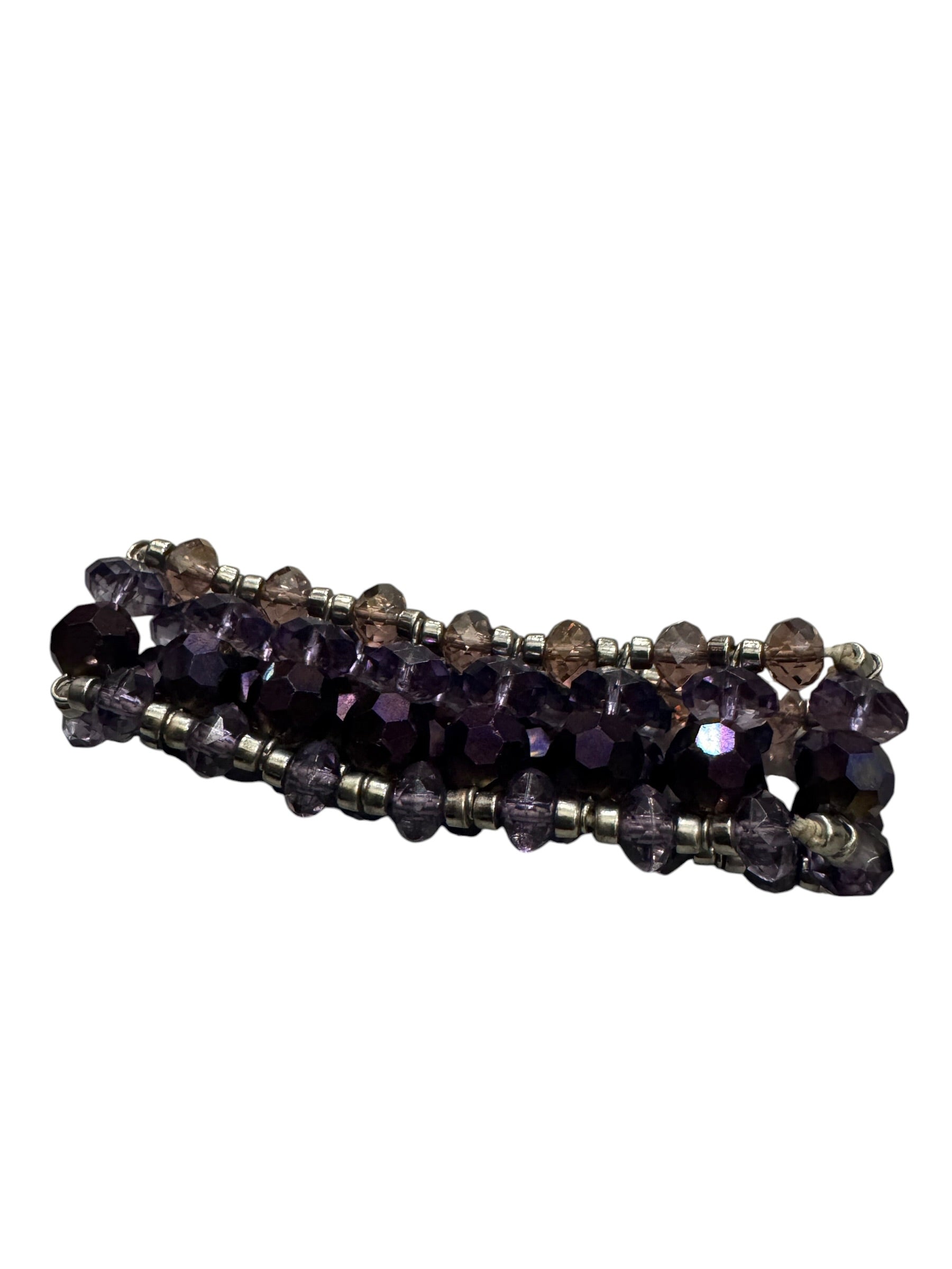 Purple gem layered bracelet