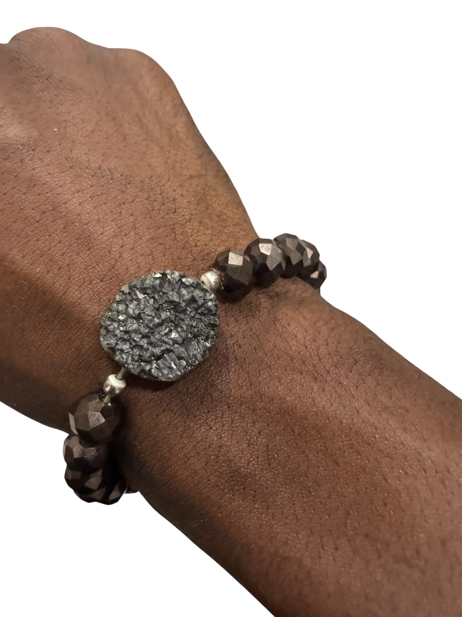 Brown grounding stone bracelet