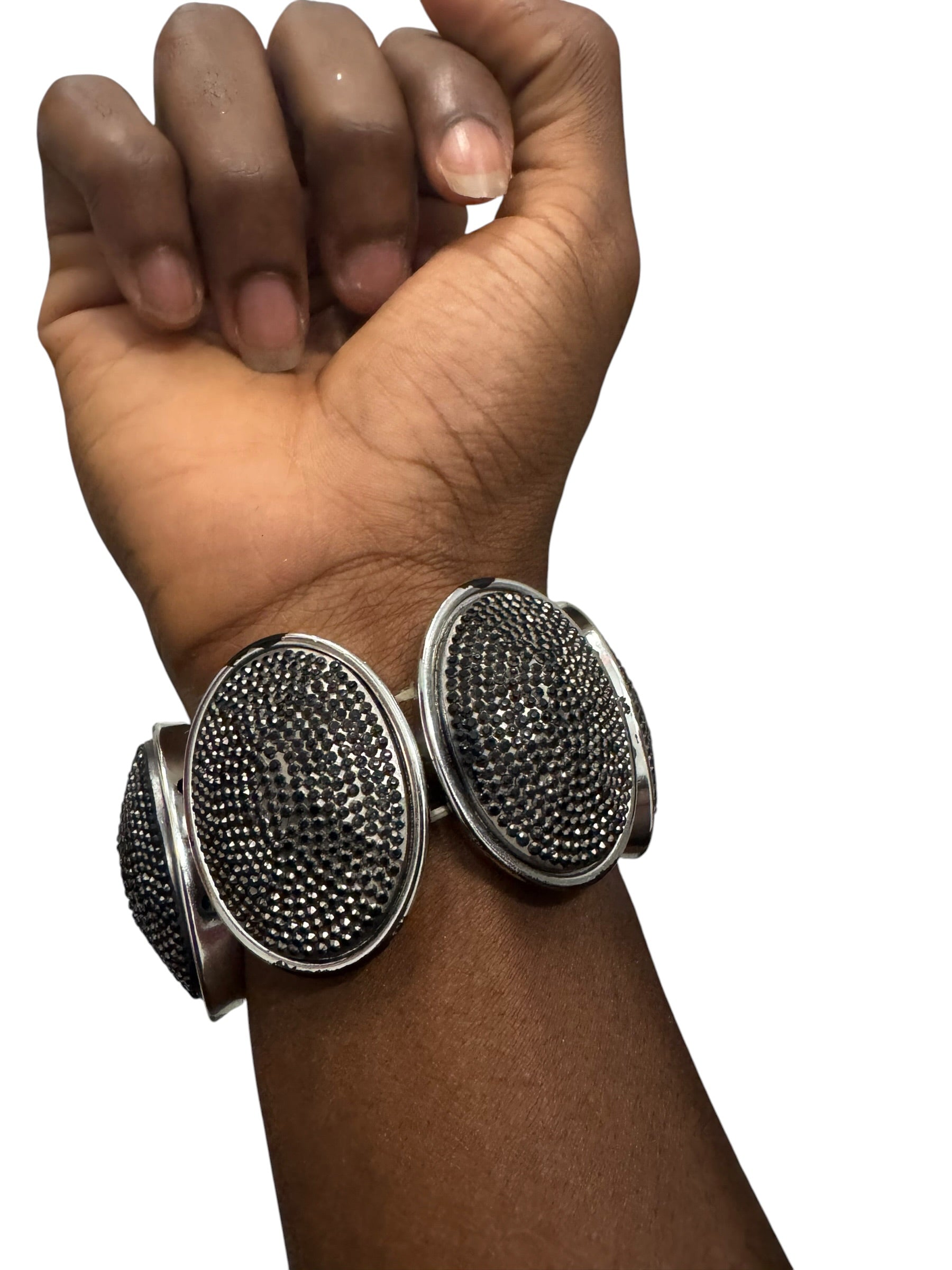 Silver Giant Oval Bracelet