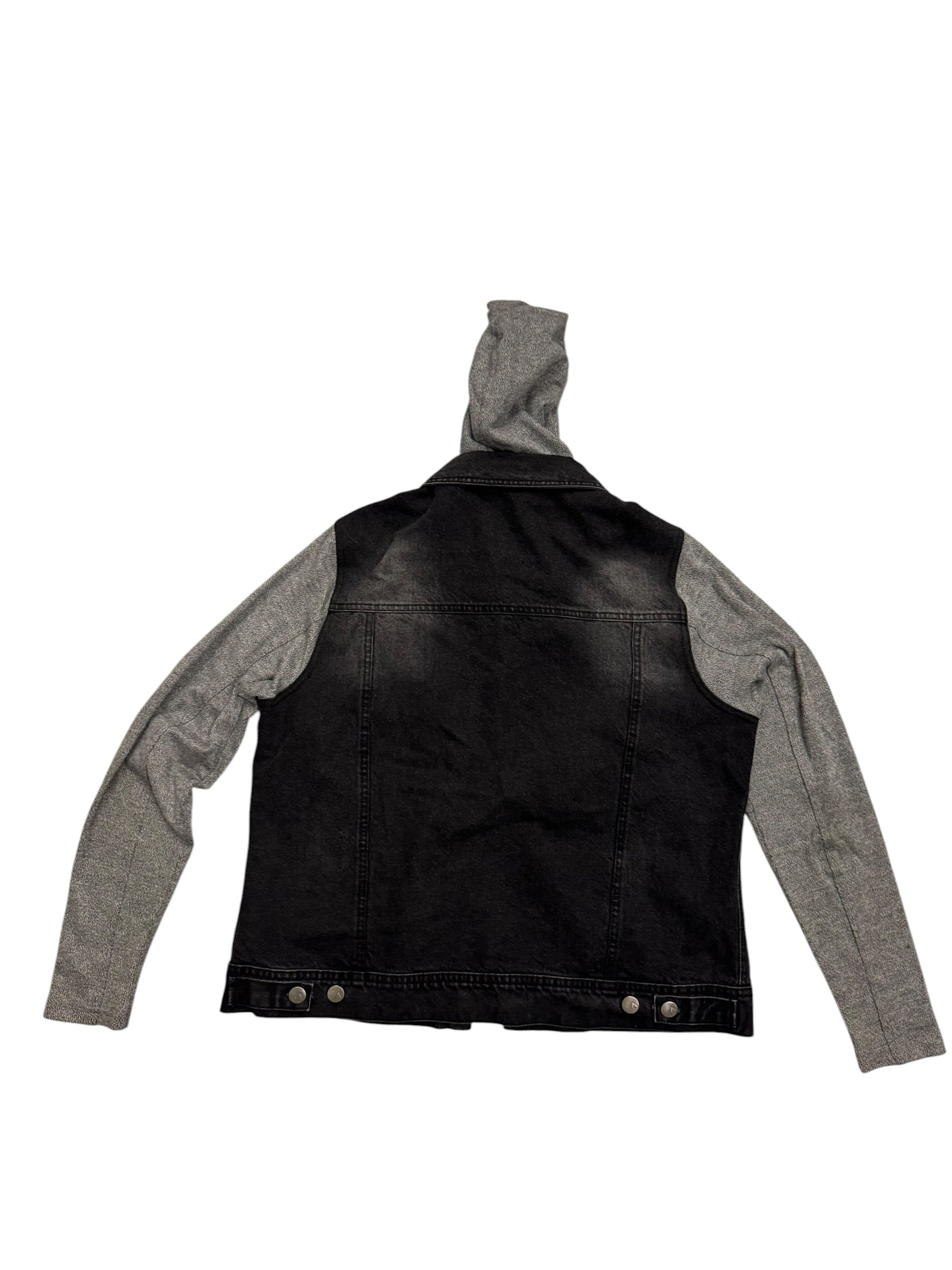Grey & Black Hooded Jacket