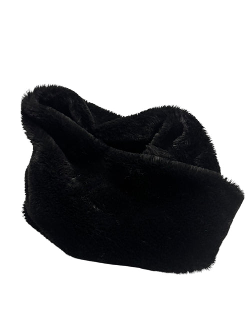 Black Fur Scarf Neck Warmer