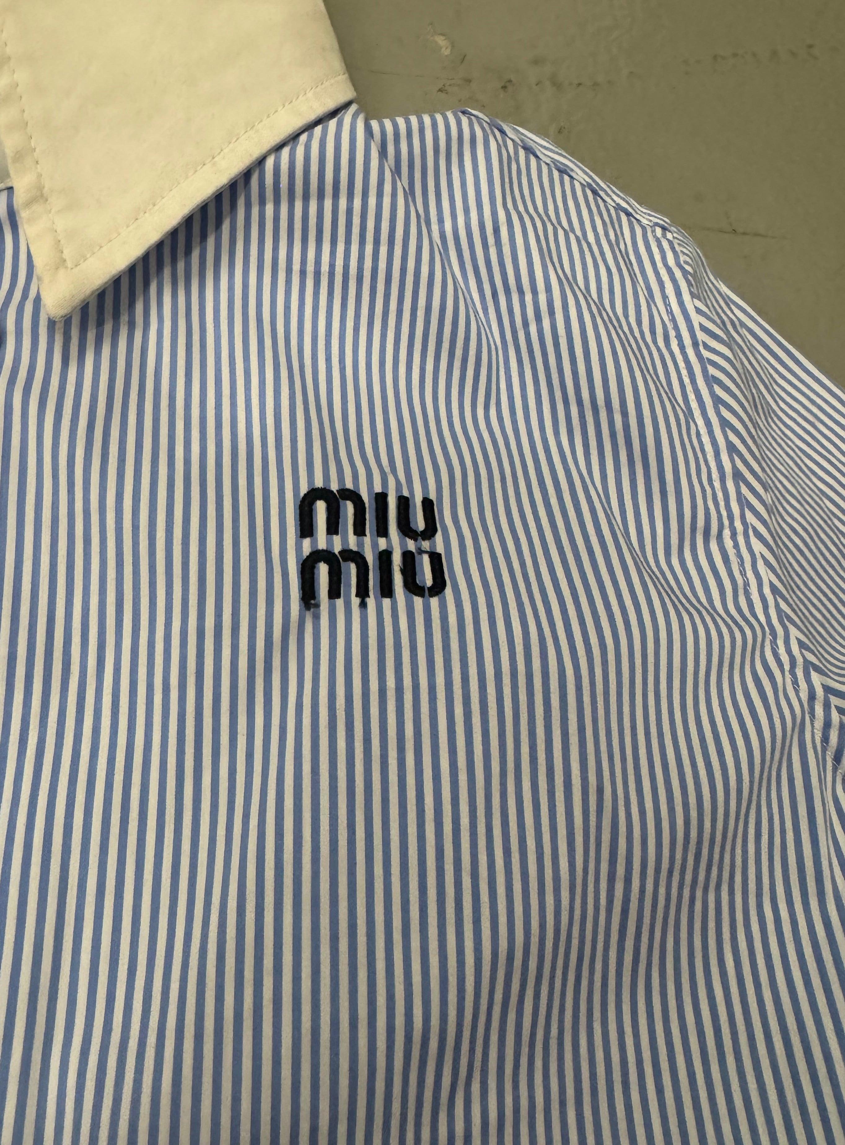 Miu Miu SS2024 Striped Crop Top