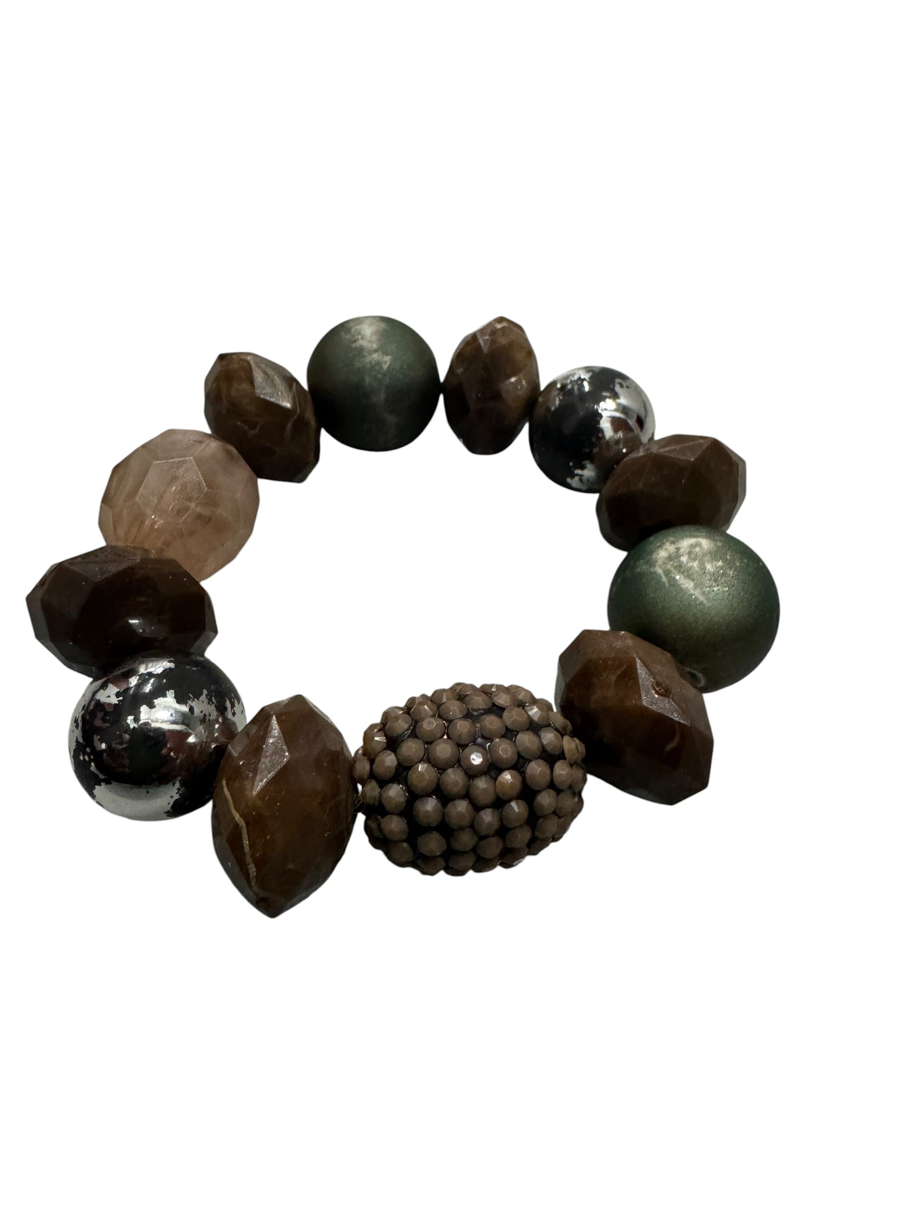 Brown giant stone bracelet