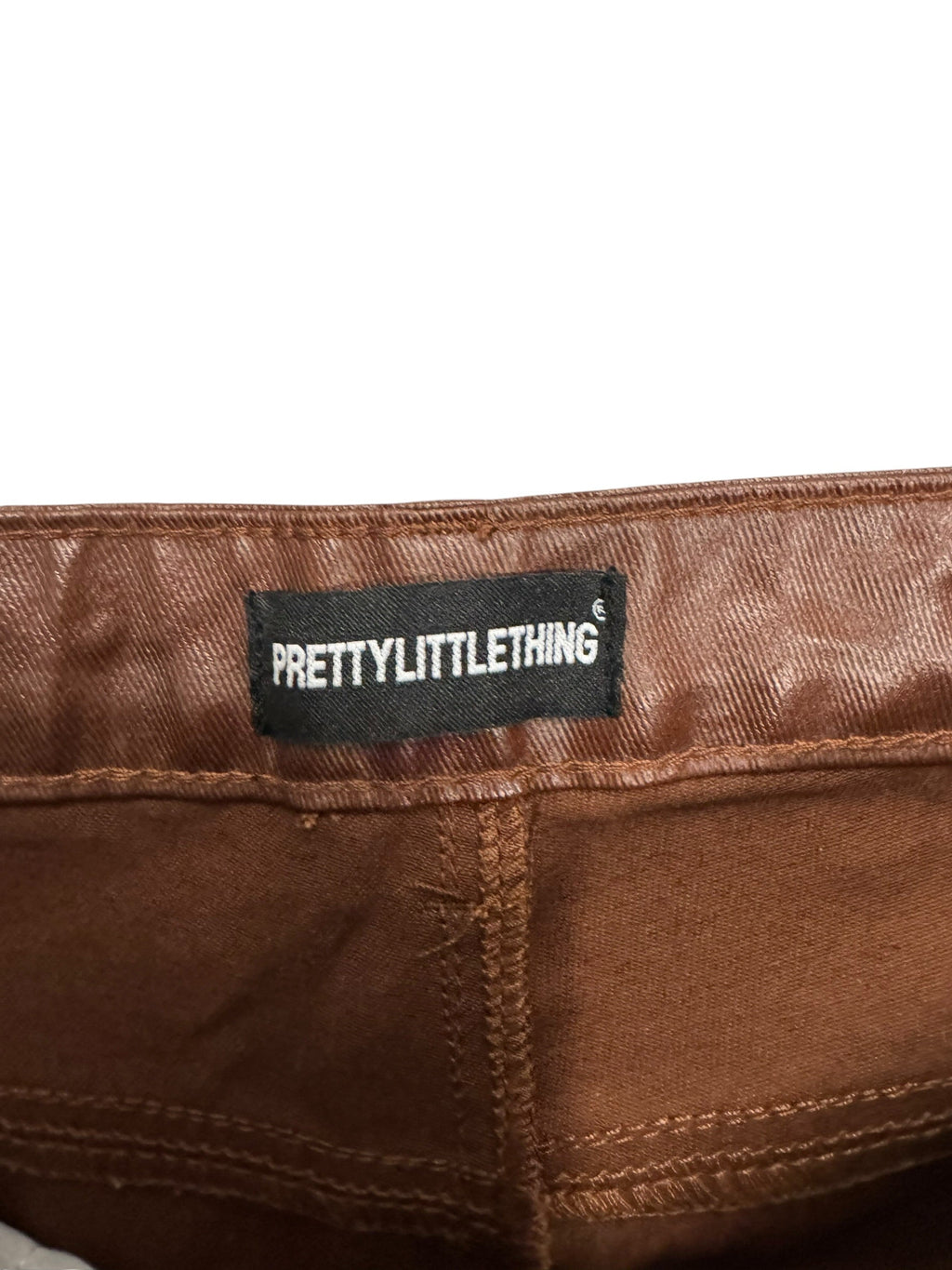 Pretty Little Thing Brown Leather