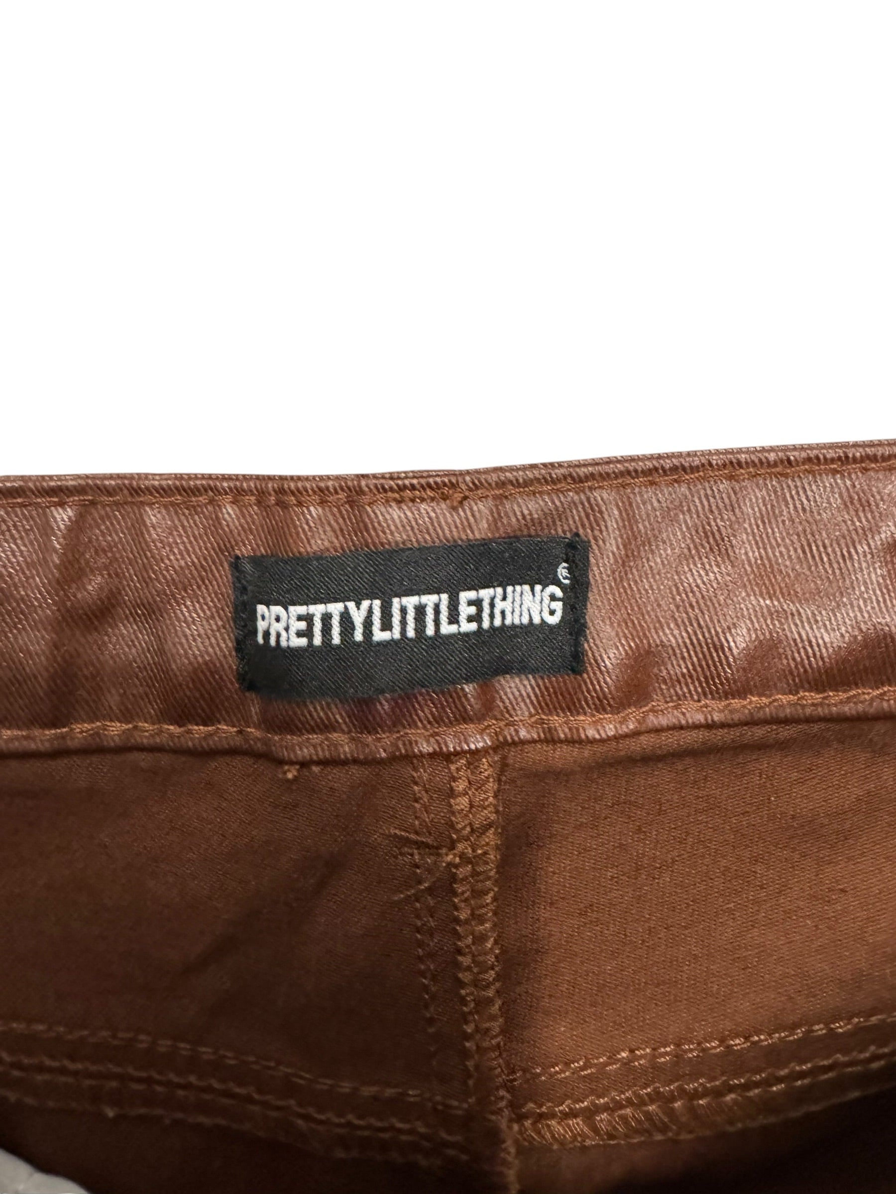Pretty Little Thing Brown Leather