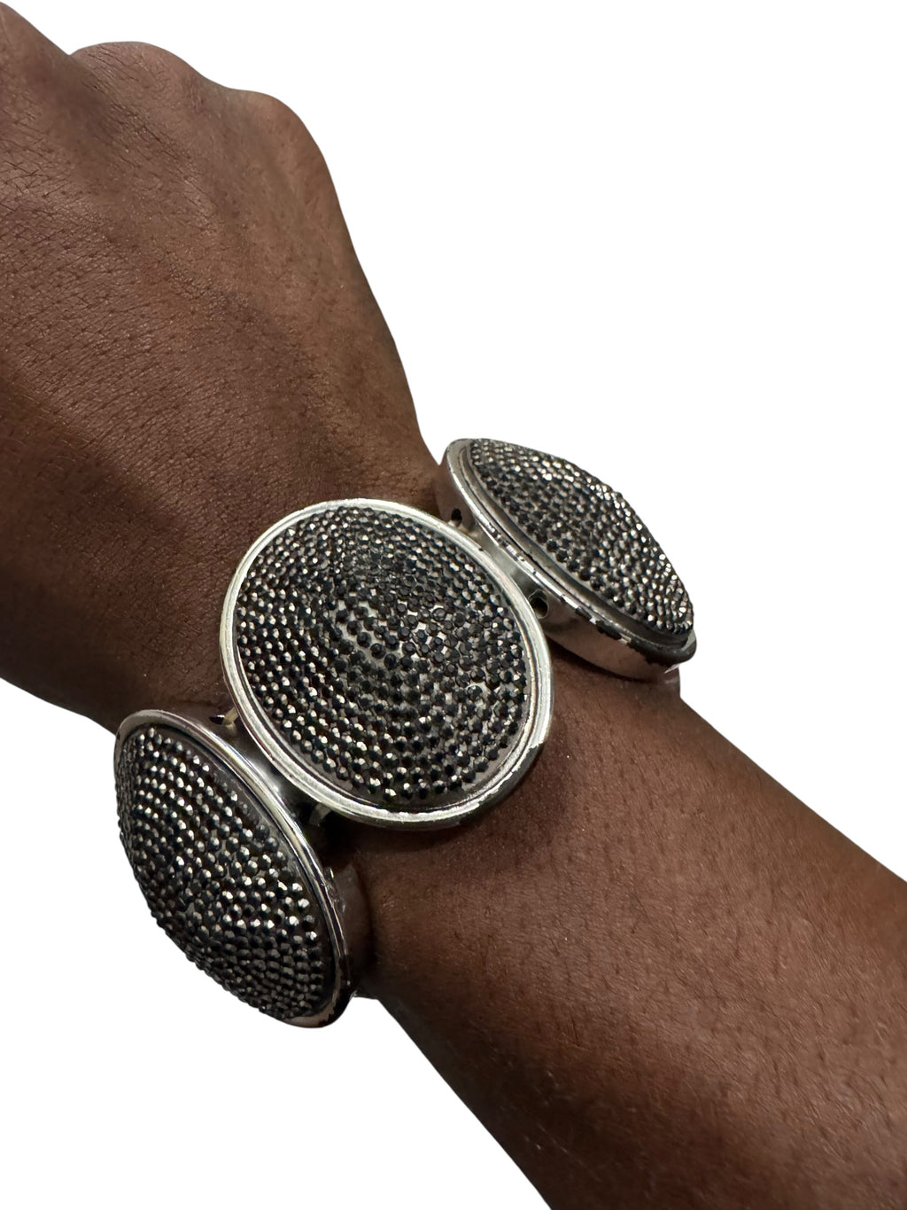 Silver Giant Oval Bracelet