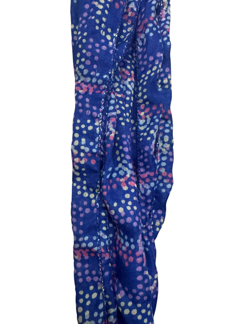 Blue & Pink Polkadot Scarf