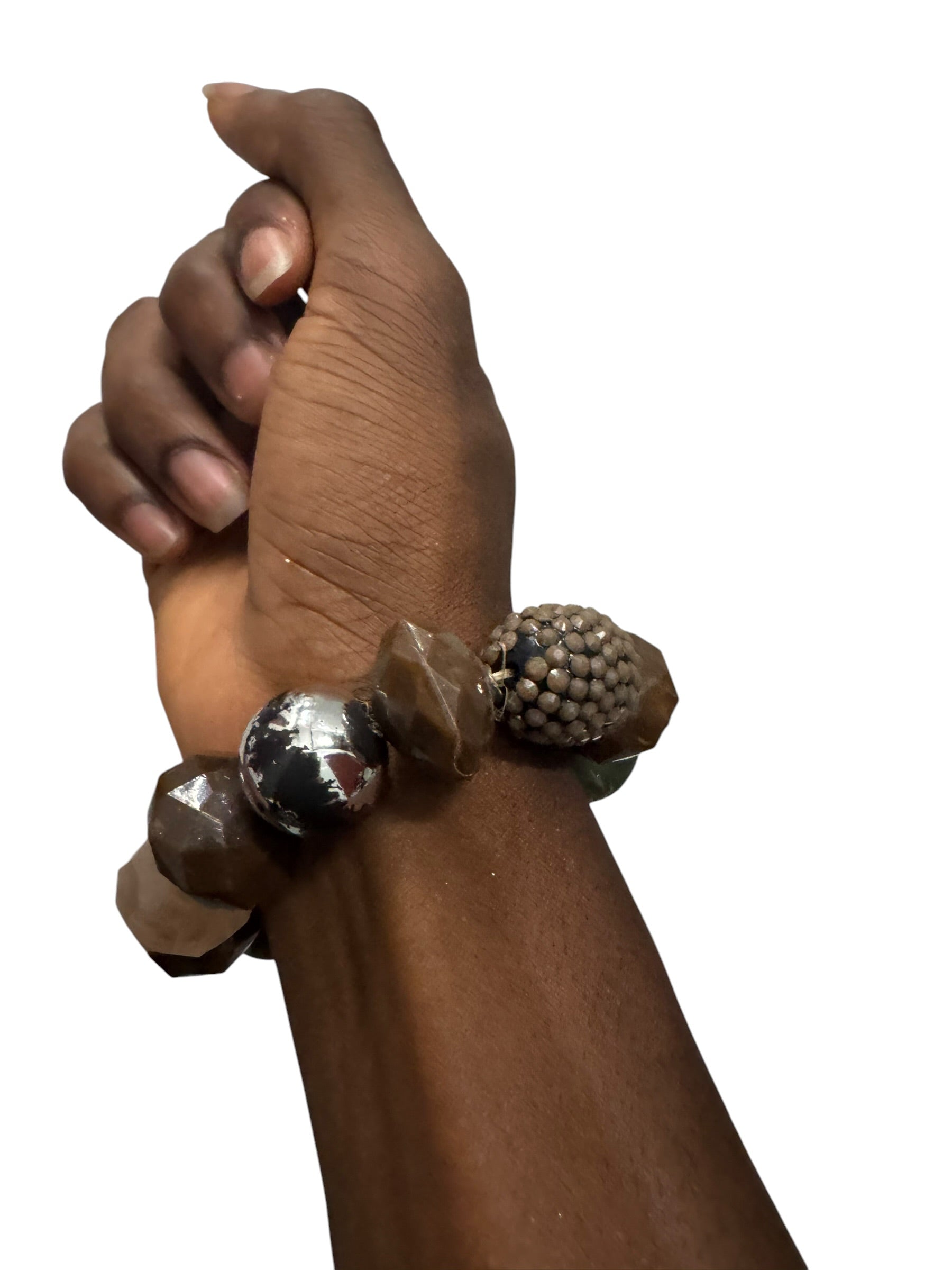 Brown giant stone bracelet