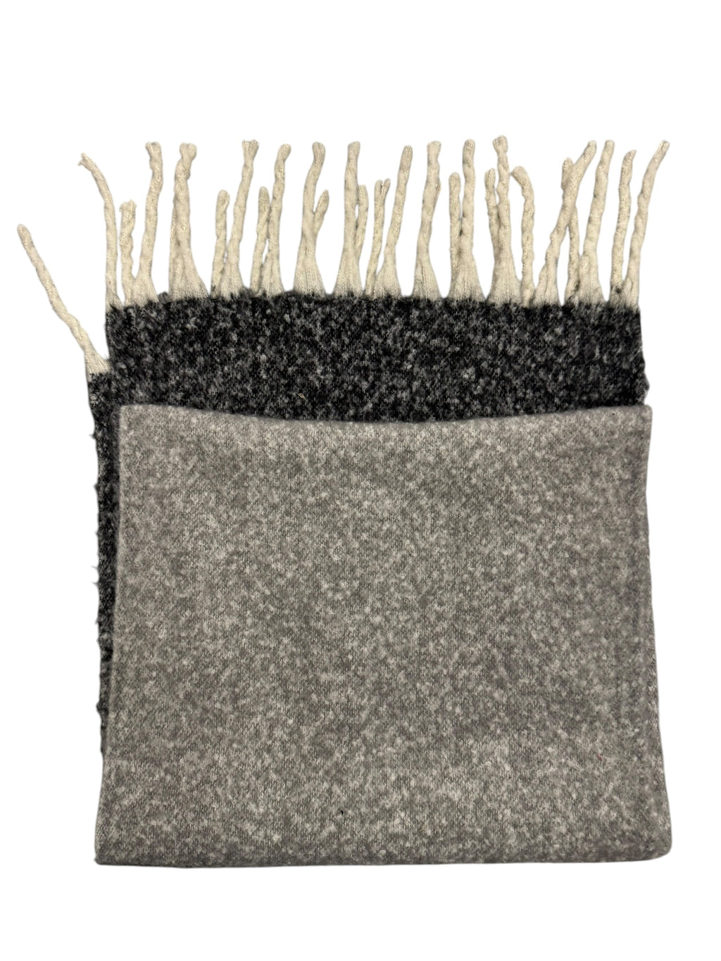 Grey Wool Heavy Scarf