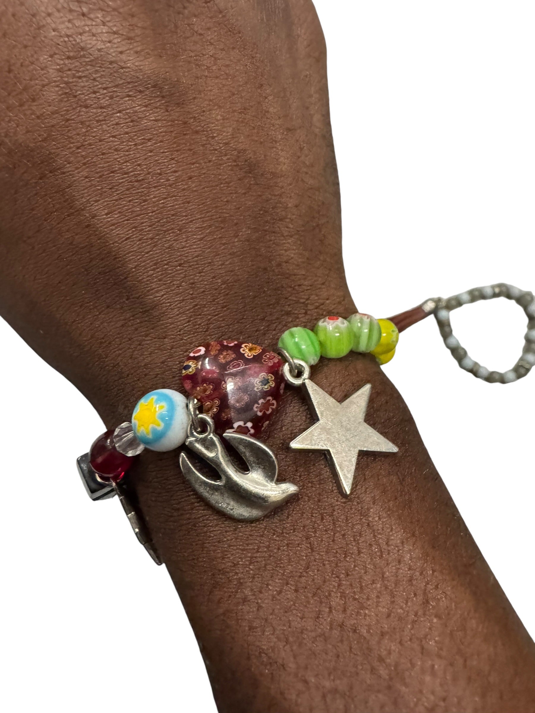 Star crossed multicolored bracelet