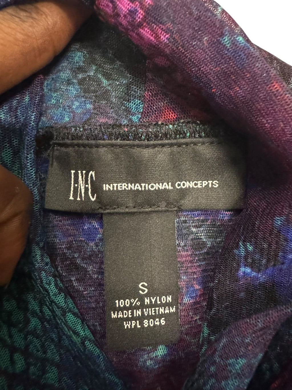 INC Purple Mesh Longsleeve
