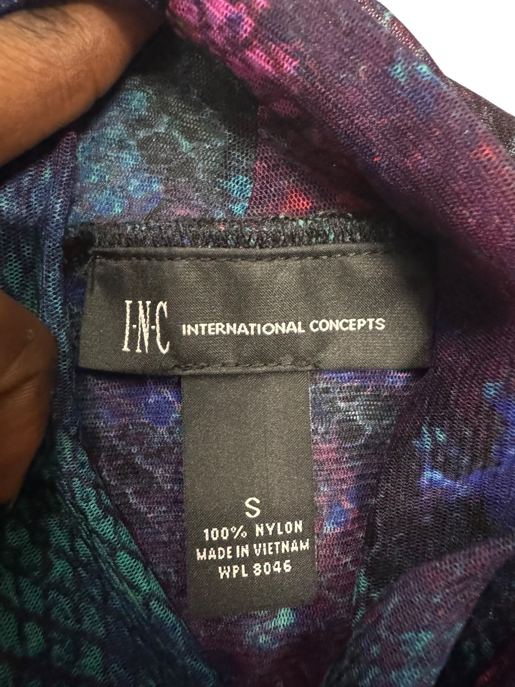 INC Purple Mesh Longsleeve