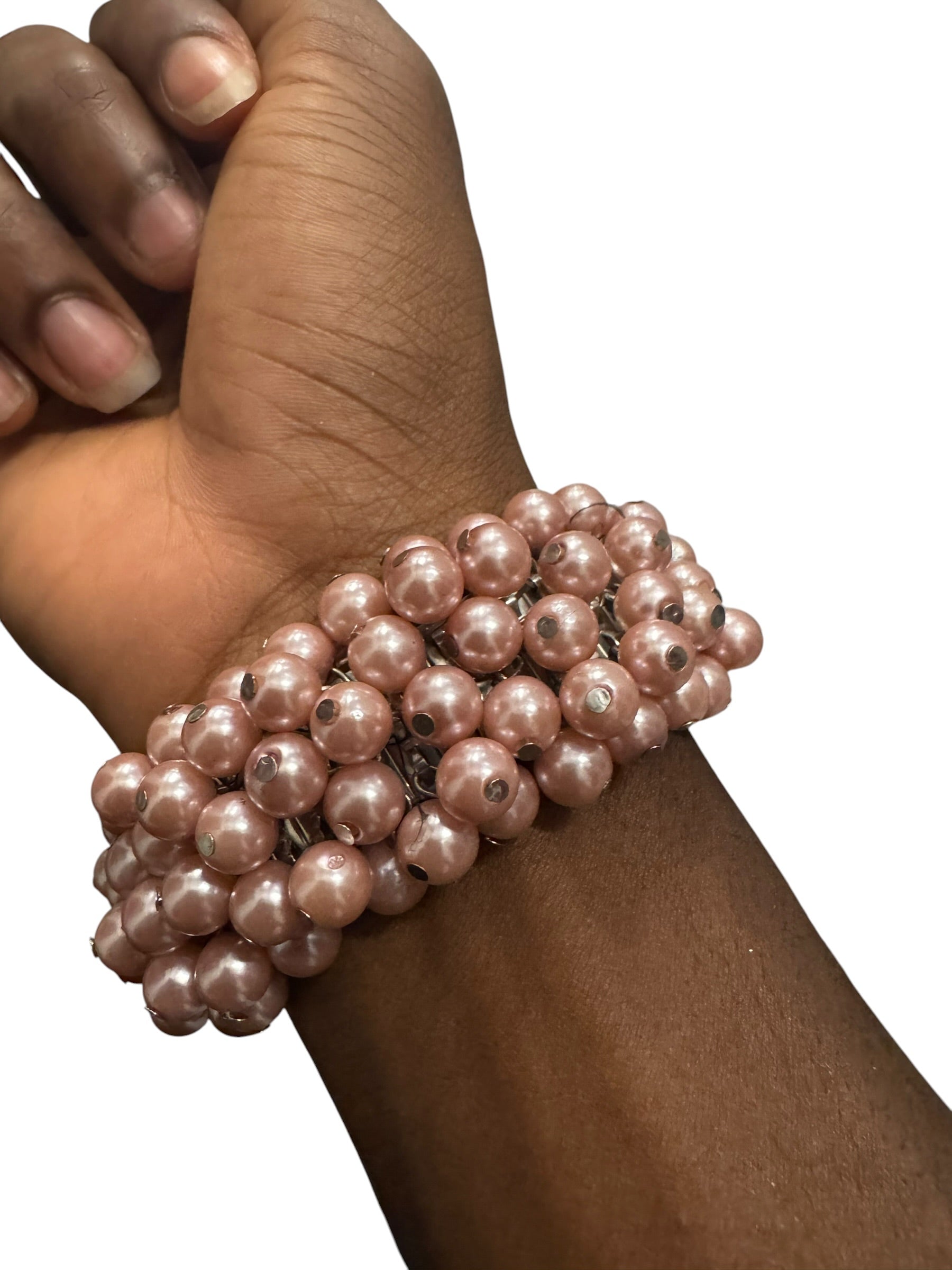 Pink Faux Pearl bracelet