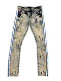 Forever 21 blue & white stripe jeans