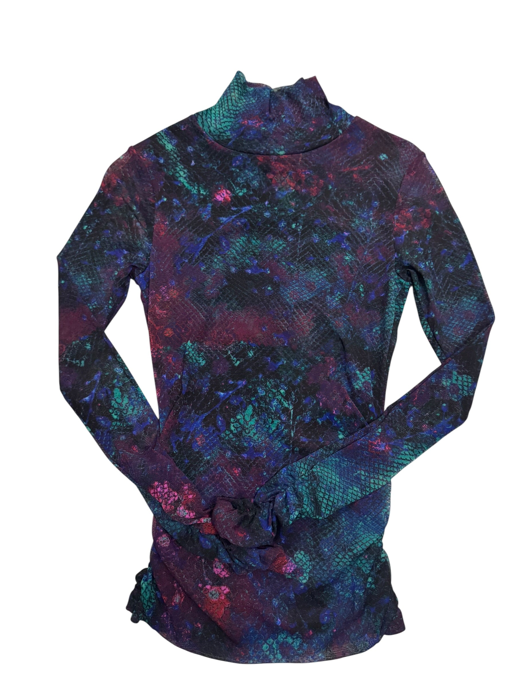 INC Purple Mesh Longsleeve