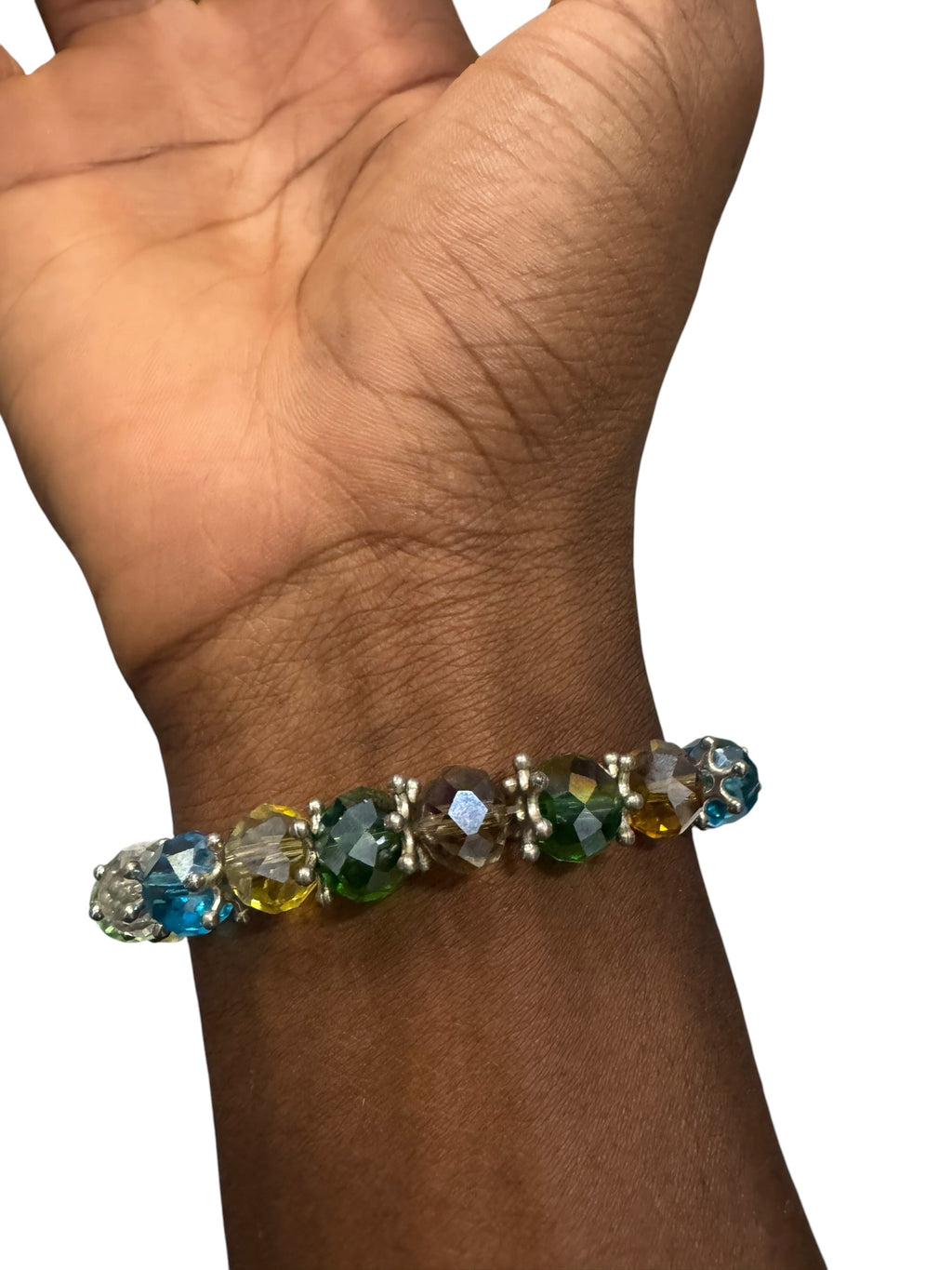 Multicolored gem bracelet