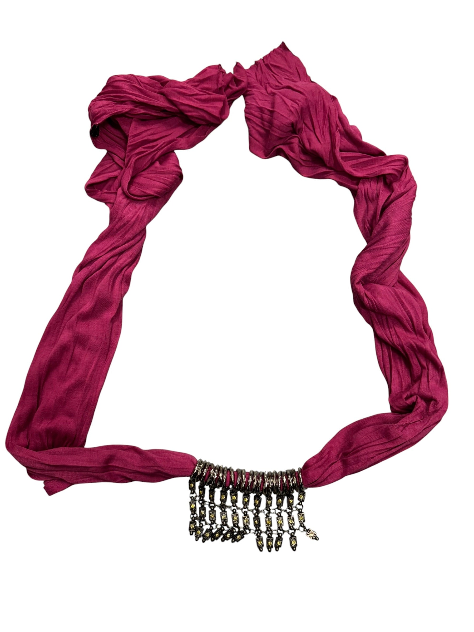 Pink Jeweled Scarf