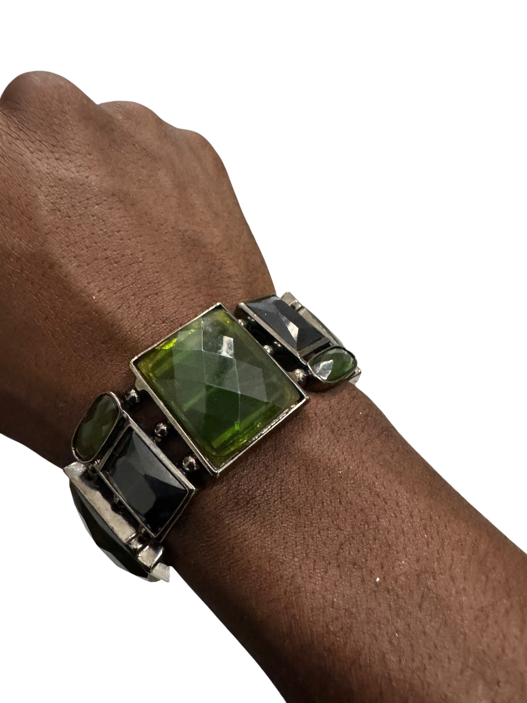 Green giant gem stone bracelet