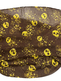 Toxic Skull Scarf Brown