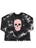 Pink Skull Tie Dye Long Sleeve