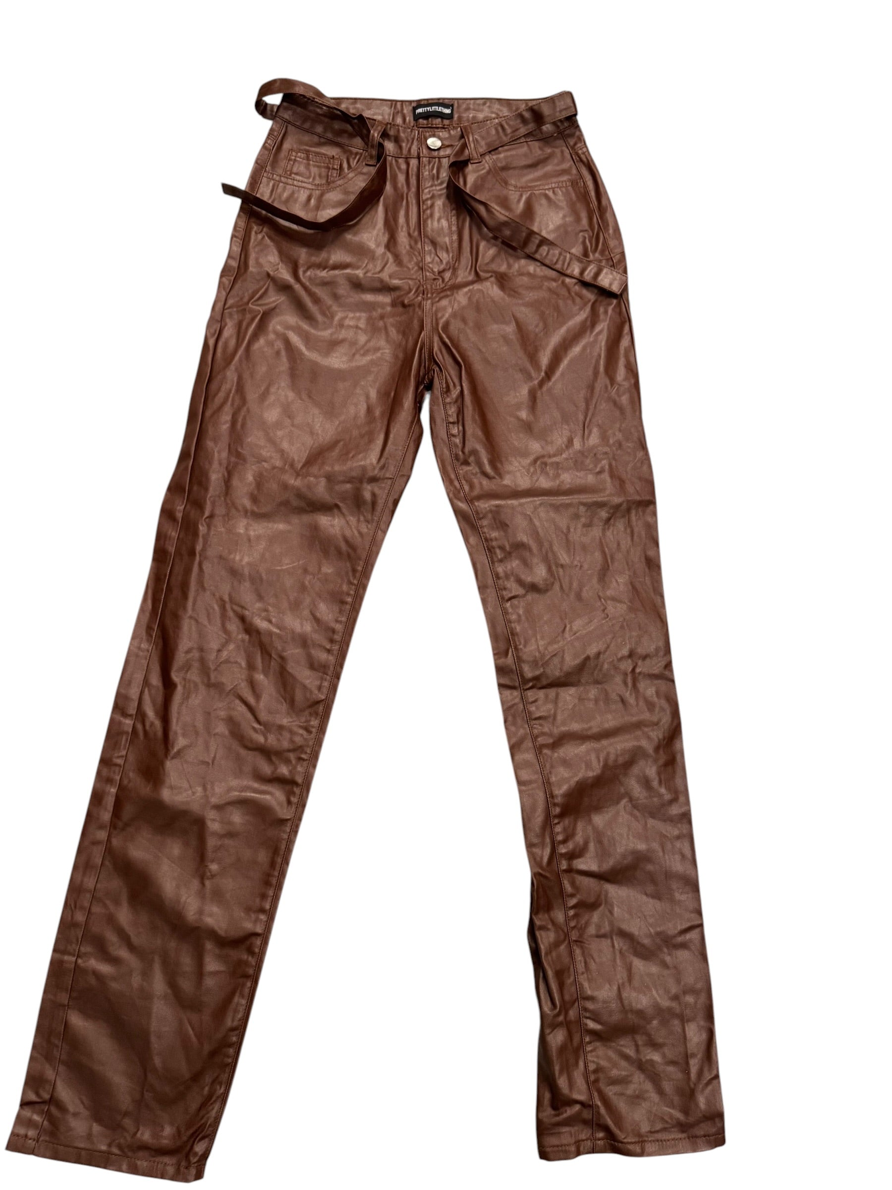 Pretty Little Thing Brown Leather