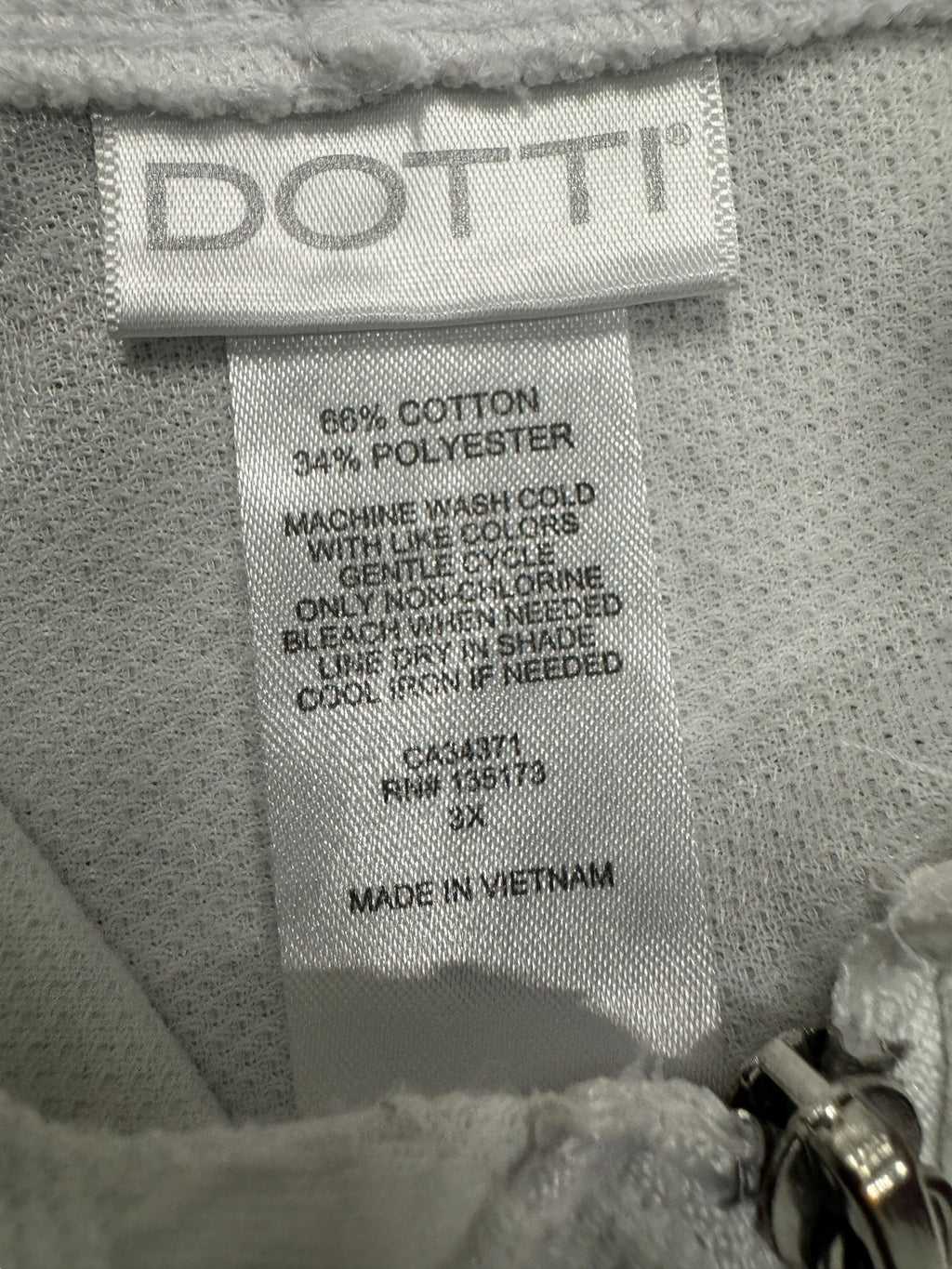 Dotti White Hoodie Vest