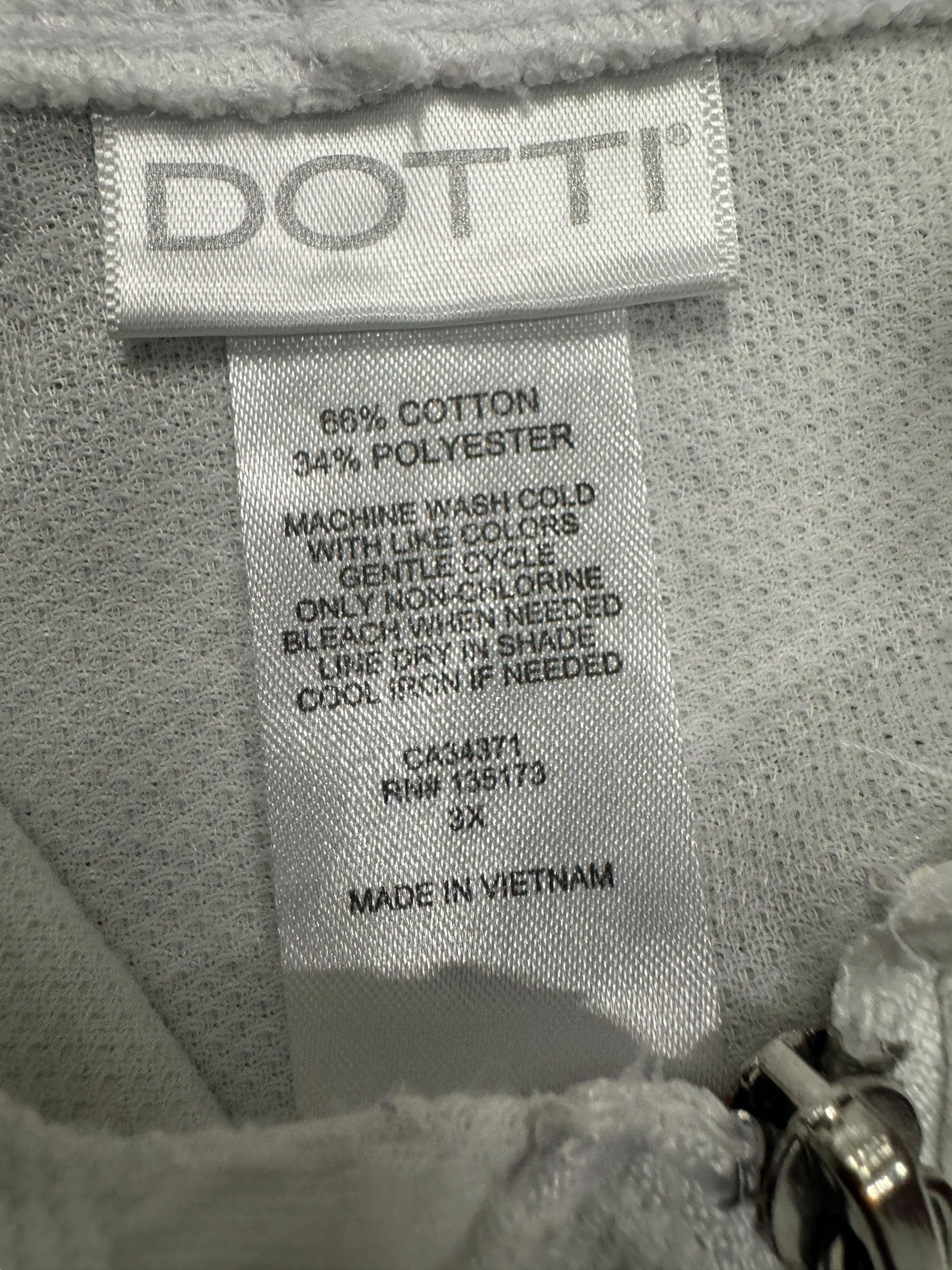 Dotti White Hoodie Vest