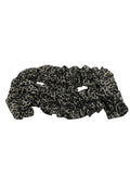 Black and grey Cheetah scarf round