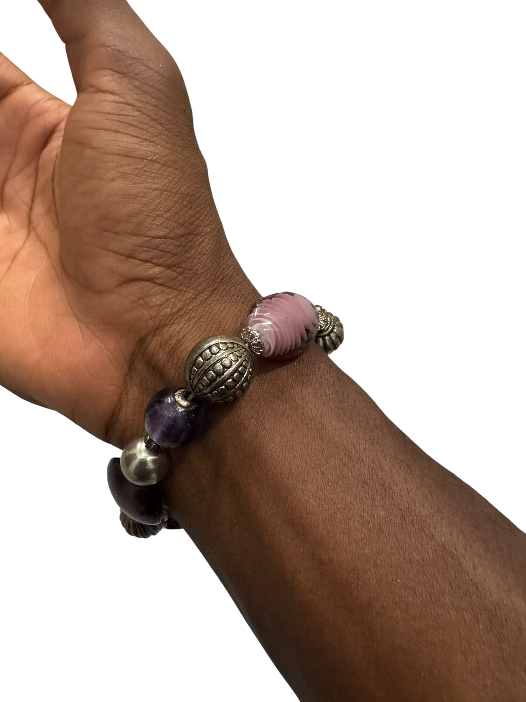 Purple gem bracelet