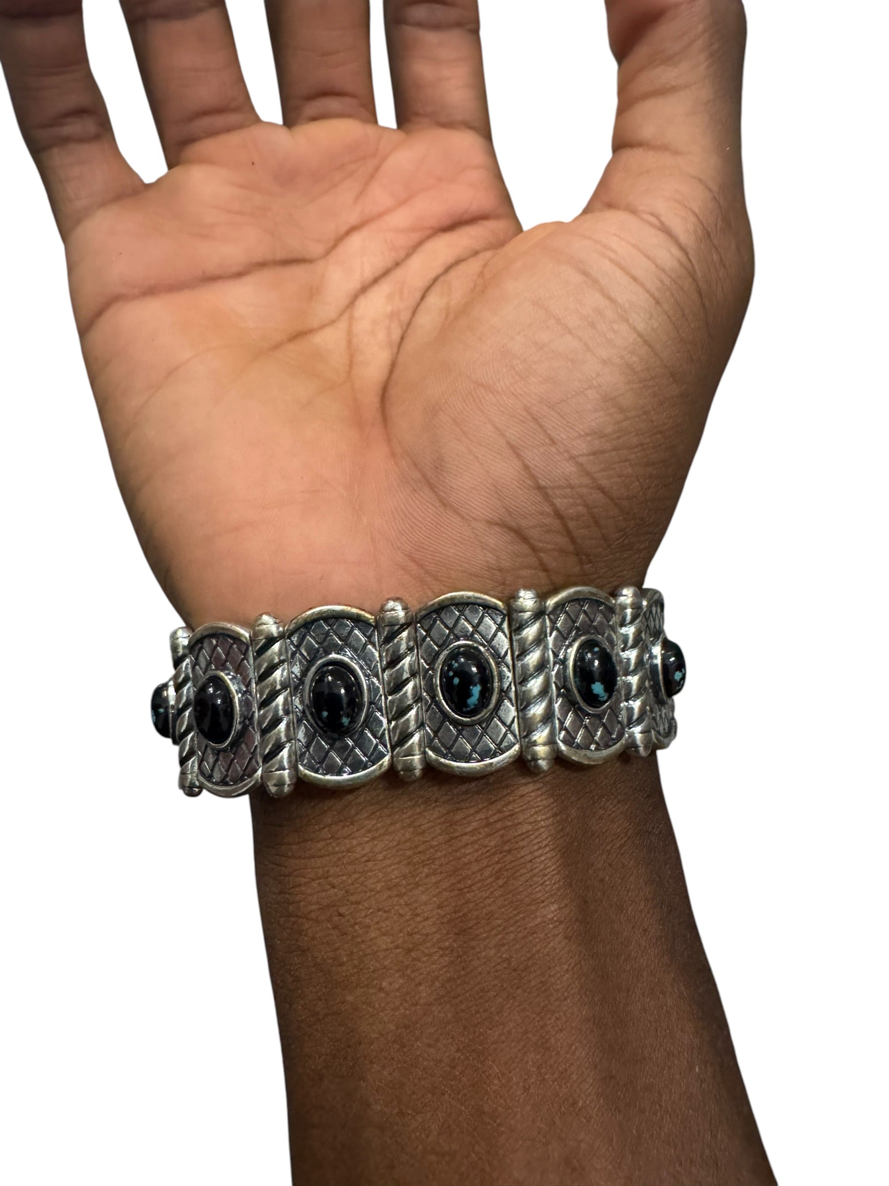 Black Silver Gladiator bracelet