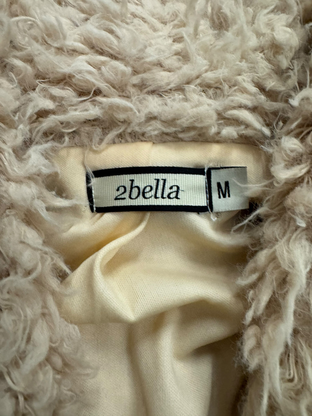 2bella Beige Fur Coat