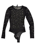 Windsor Mesh Bedazzled Long-sleeve