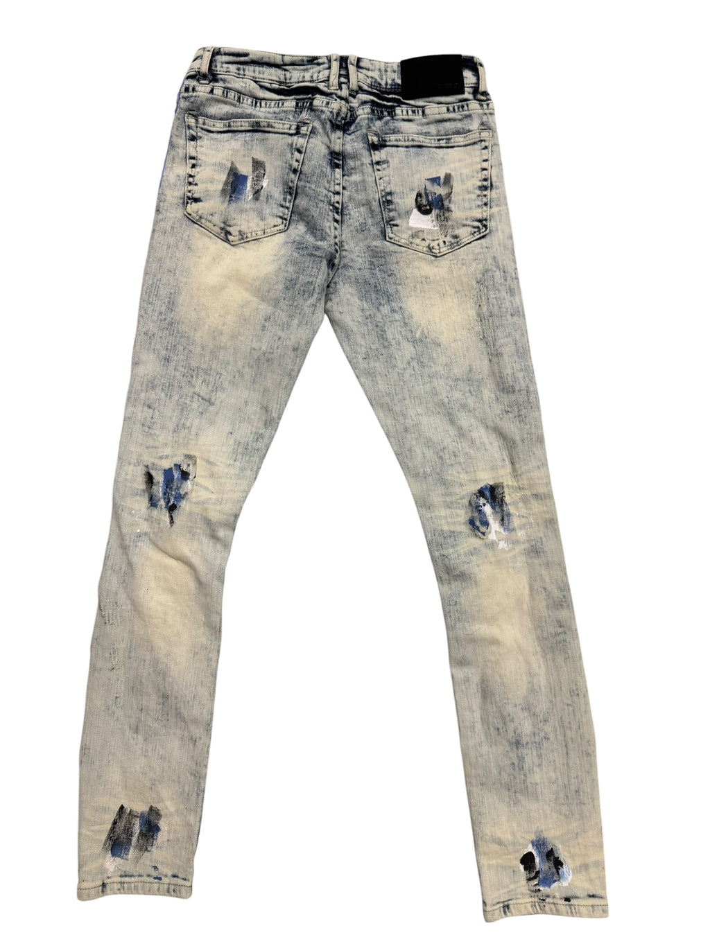 Forever 21 blue & white stripe jeans