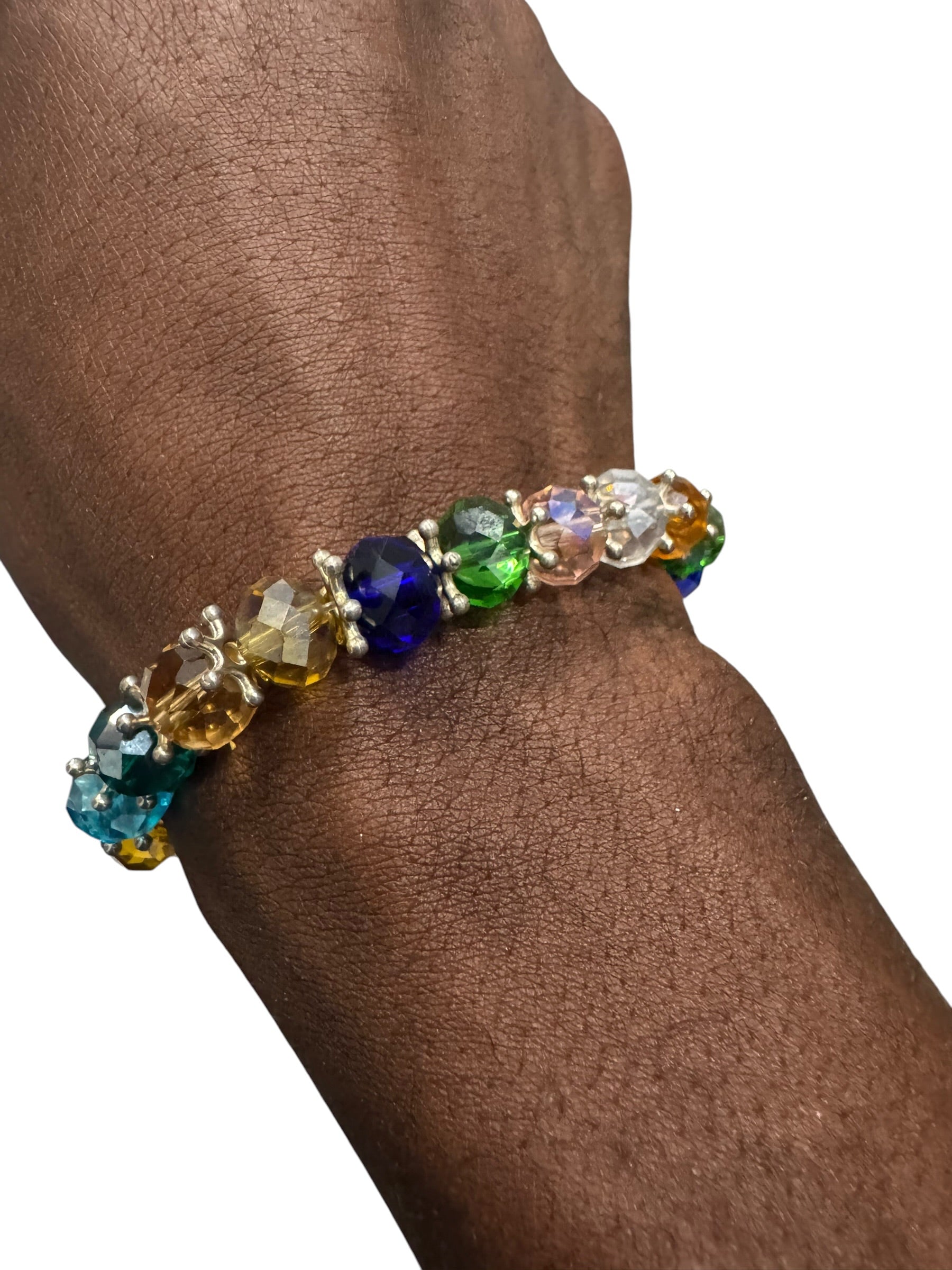 Multicolored gem bracelet