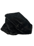 Black Fur Scarf Neck Warmer