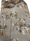 Brown and Orange Flower scarf