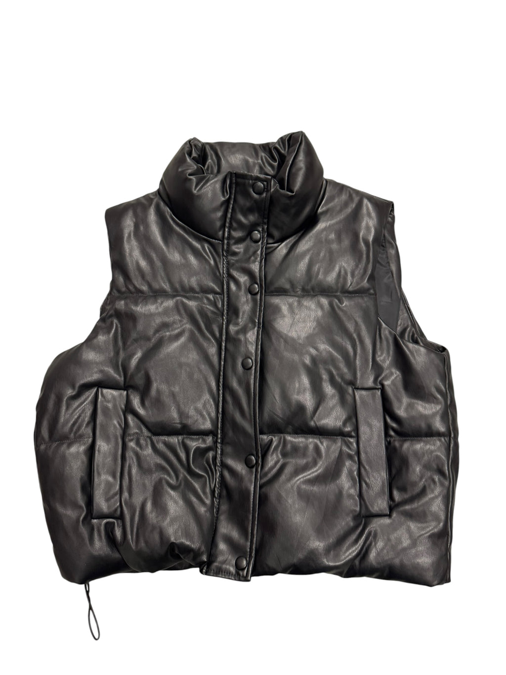 Leather Puffer Vest