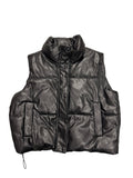 Leather Puffer Vest