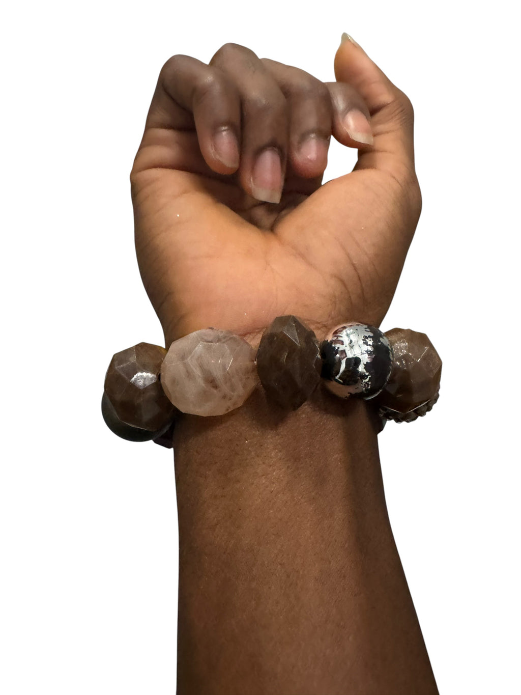 Brown giant stone bracelet