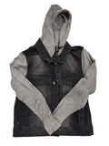 Grey & Black Hooded Jacket
