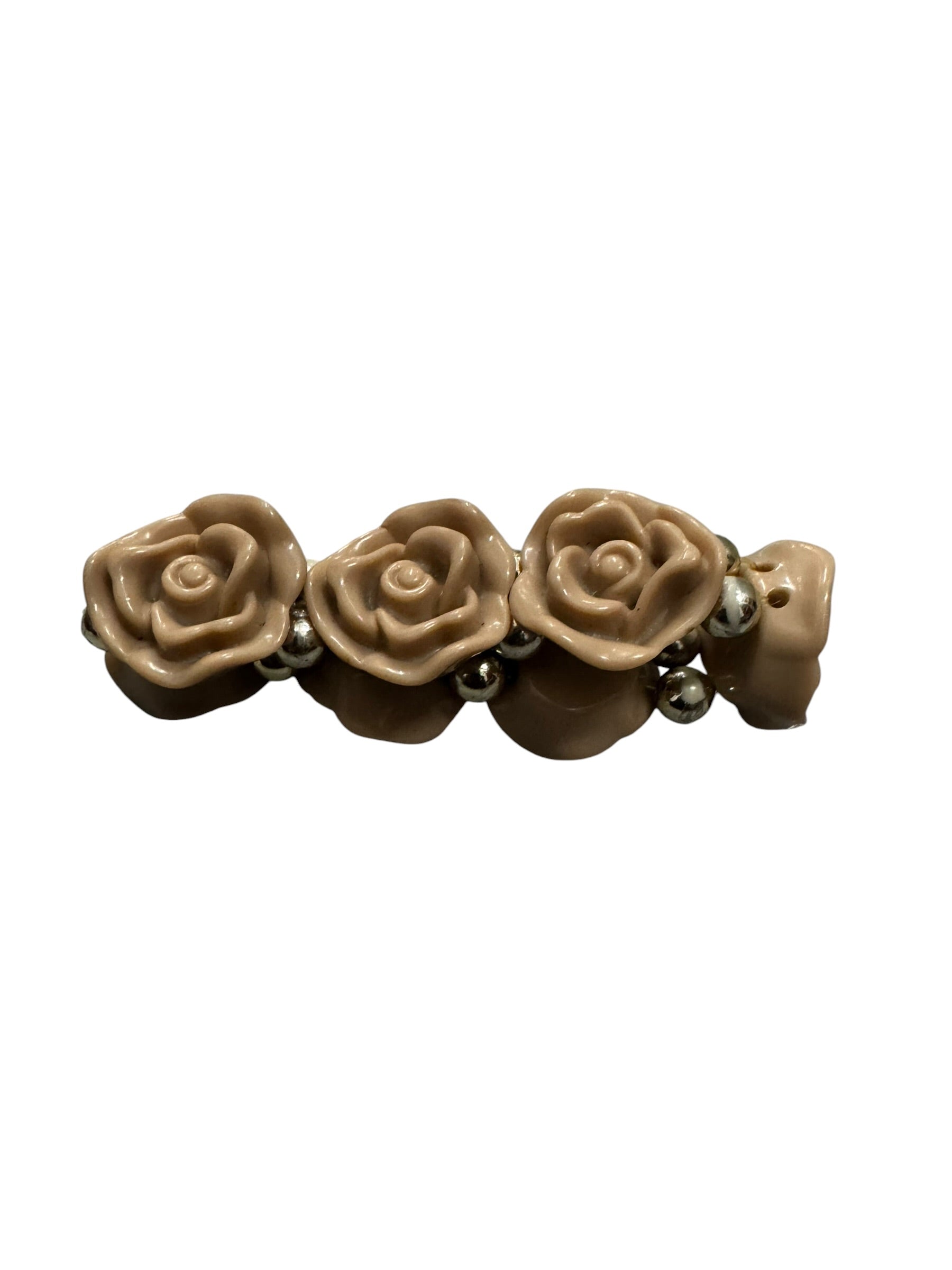 Beige rose bracelet