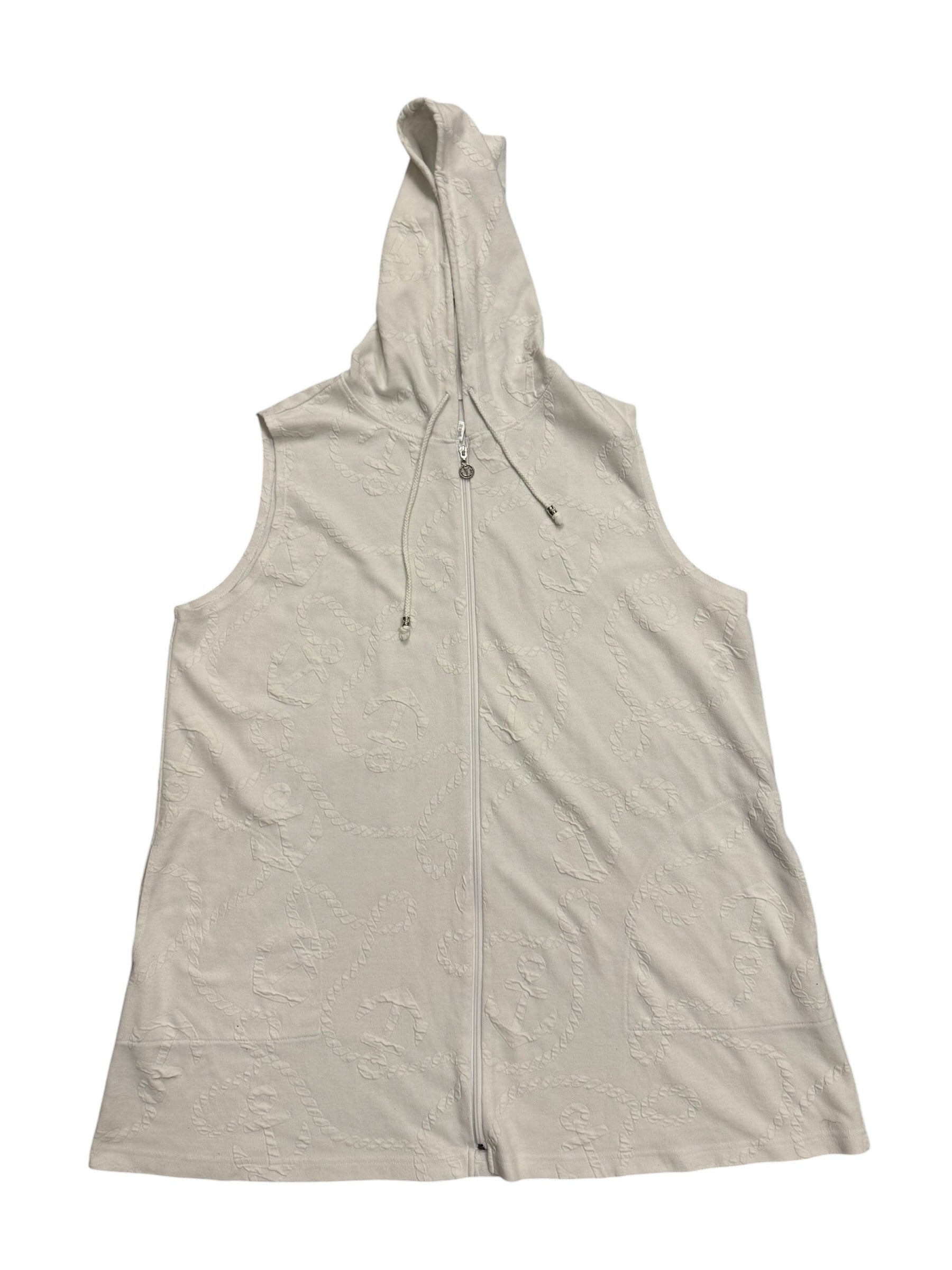 Dotti White Hoodie Vest