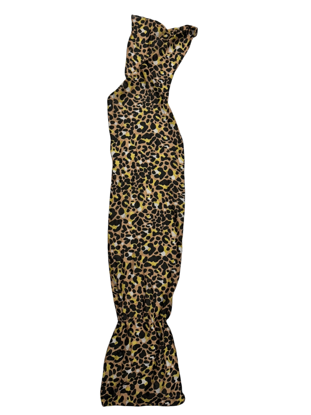 cheetah print with yellow scarf