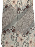 Beige Grey Cheetah Flower scarf