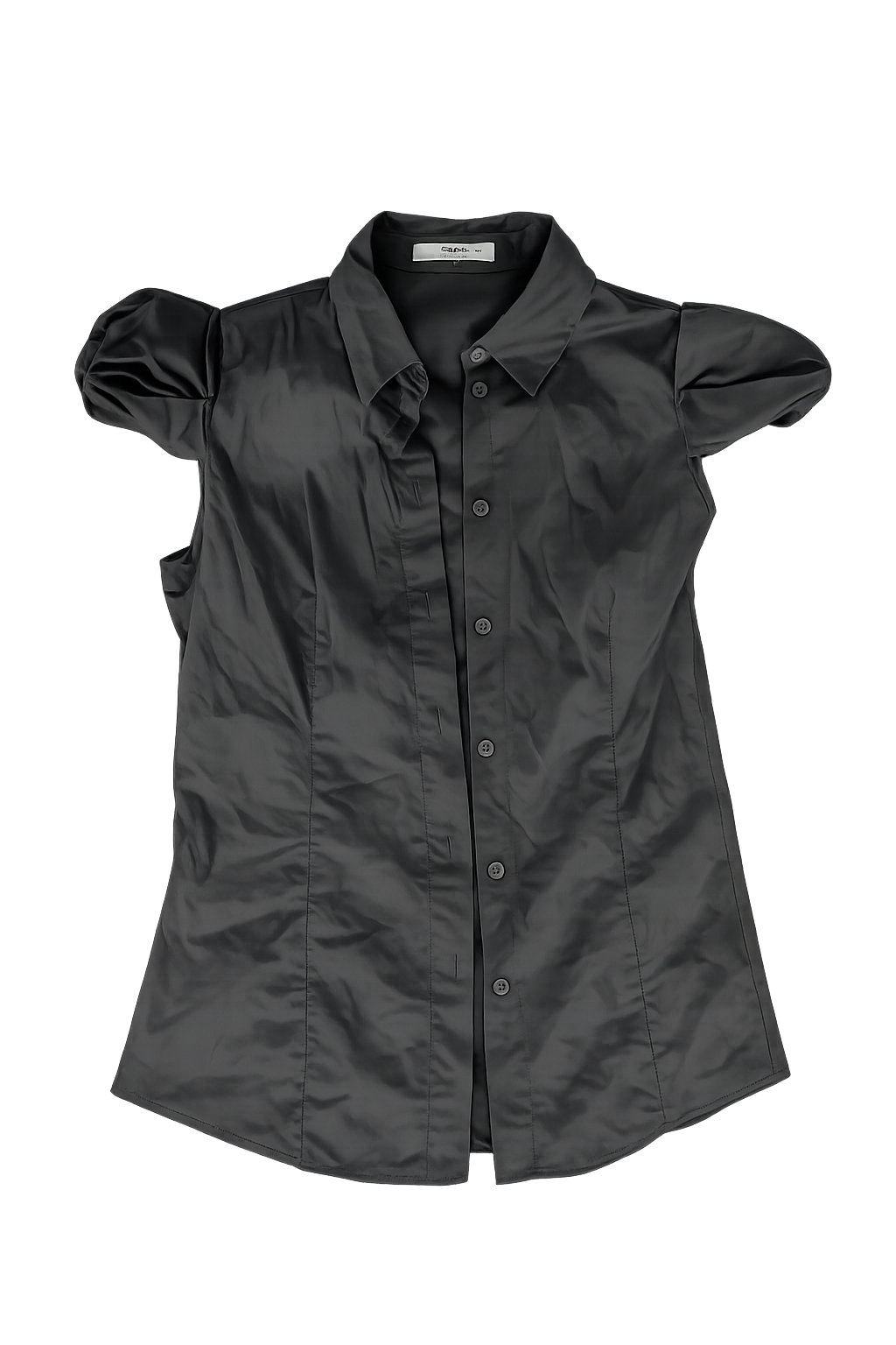 Prada Grey Puff Blouse