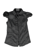 Prada Grey Puff Blouse