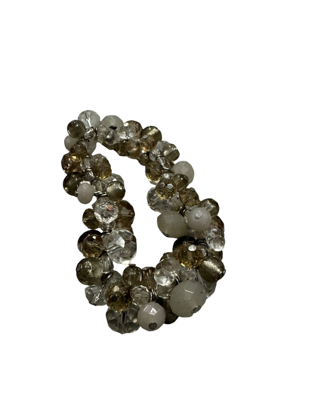 Champagne clear glass bracelet
