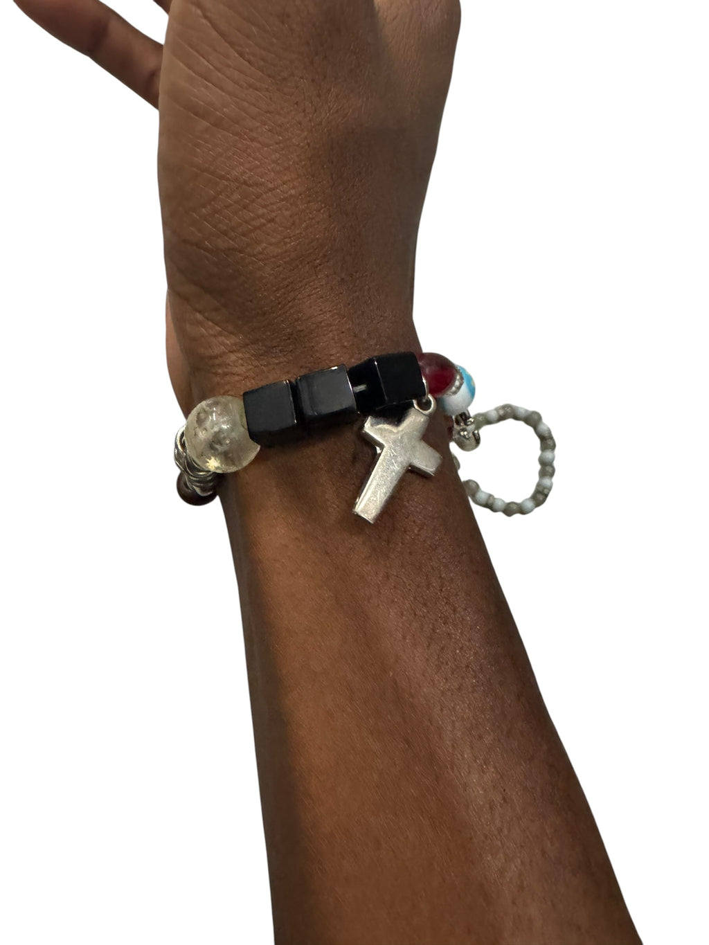 Star crossed multicolored bracelet