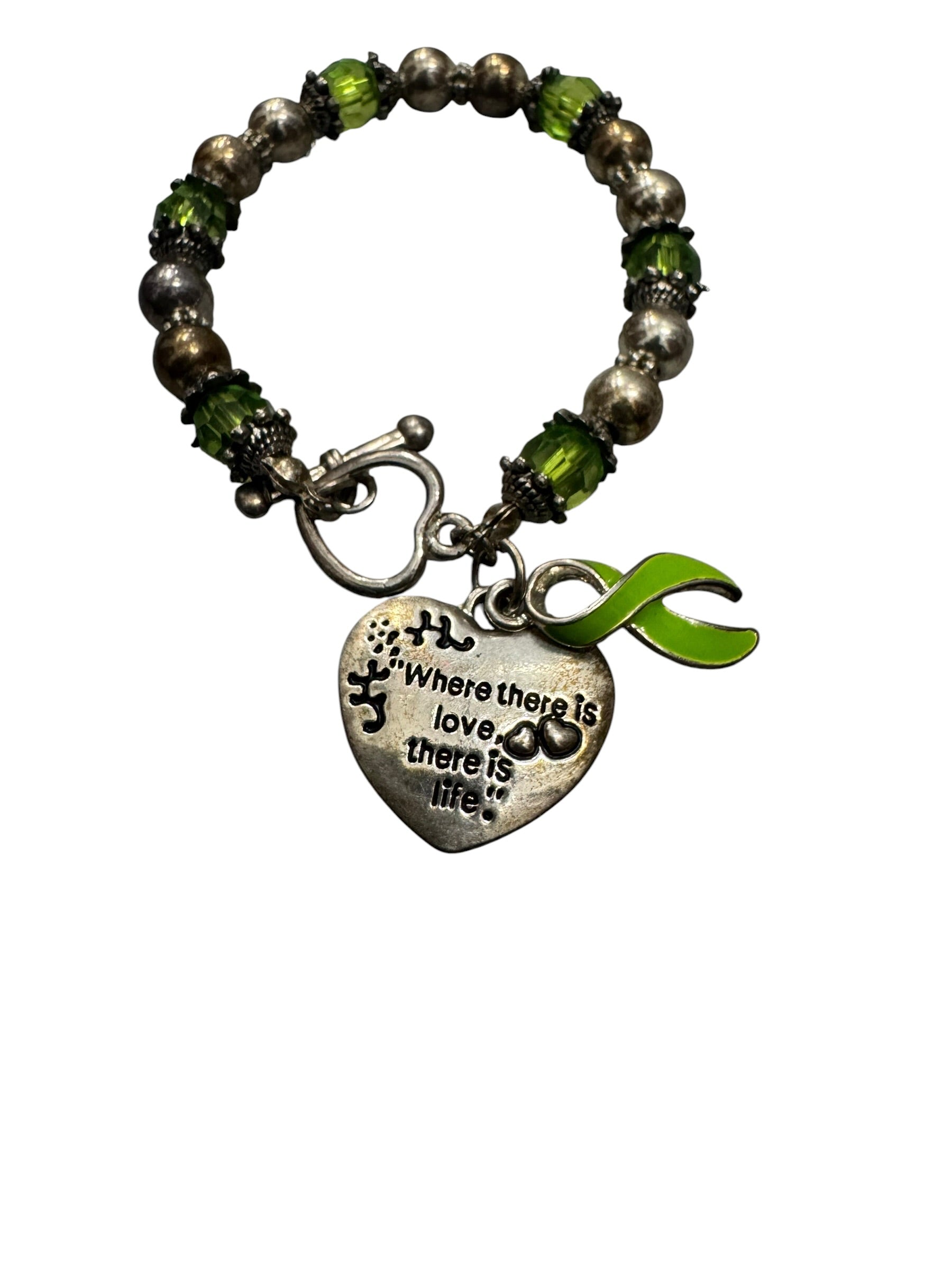 Green love bracelet